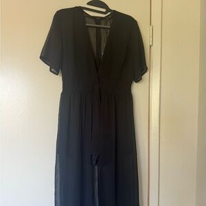 PrettyLittleThing Black Maxi Dress